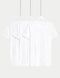 3pk Pure Cotton V-Neck T-Shirt Vests